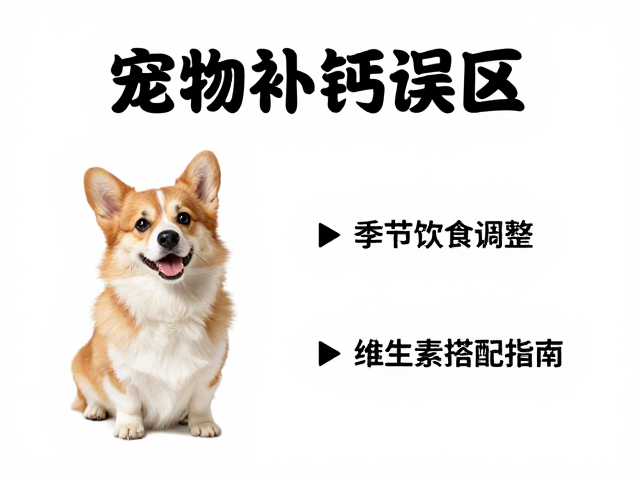 宠物补钙误区,季节饮食调整,维生素搭配指南