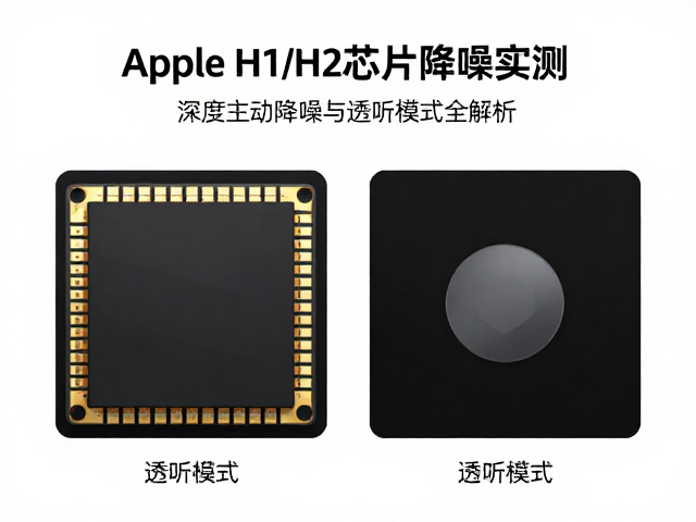 Apple H1/H2芯片降噪实测,深度主动降噪与透听模式全解析