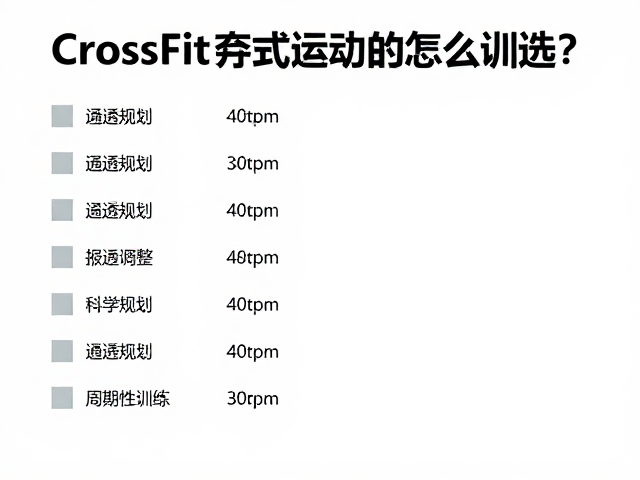 CrossFit开放式运动怎么选？通透模式助你高效训练