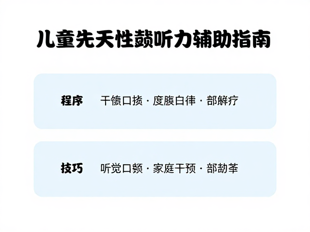 儿童先天性聋听力辅助指南，程序切换技巧与干预策略