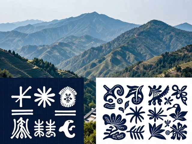 山川地貌纹样的几何化重构