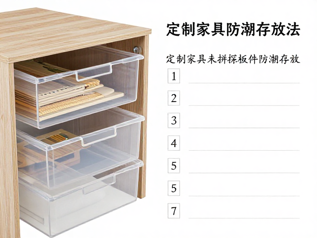 定制家具未拼装板件防潮存放法，手写清单，透明可视收纳攻略