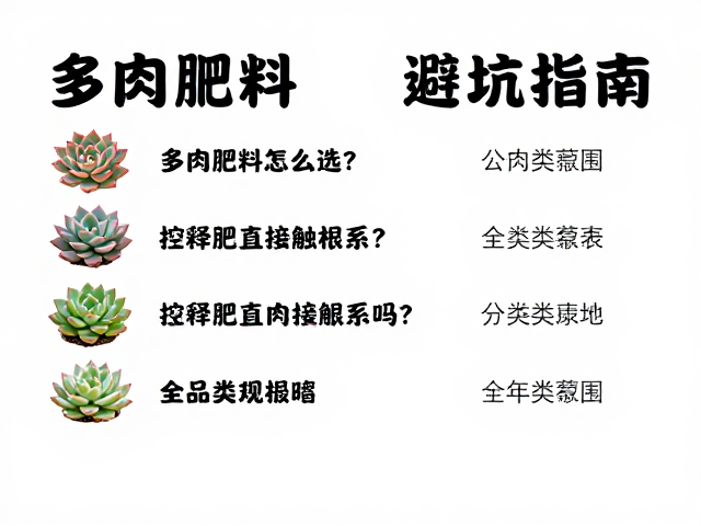 不同品类多肉的施肥策略