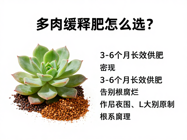 多肉缓释肥怎么选？3-6个月长效供肥，告别根系腐烂