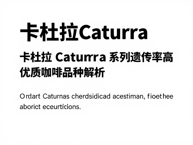 卡杜拉Caturra,抗锈病强且采摘效率高,优质咖啡品种解析