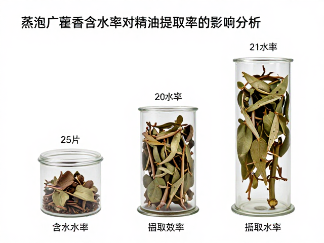 不同含水率阶段下的提取效率数据表现