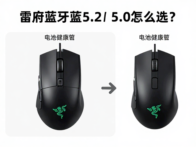 雷蛇鼠标蓝牙5.2/5.0怎么选？电池健康管理与续航实测指南