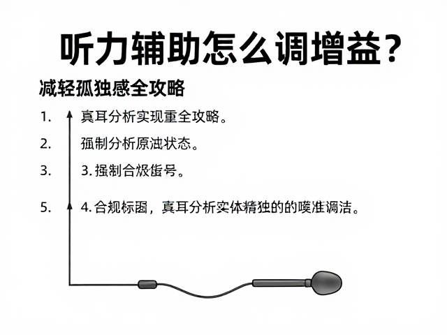 听力辅助怎么调增益?减轻孤独感全攻略