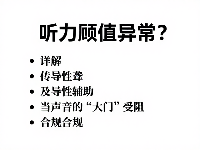 听力阈值异常？详解传导性聋及听力辅助方案