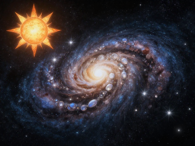 太阳与银河交织的婚礼珠宝,闪耀星光的浪漫婚嫁灵感
