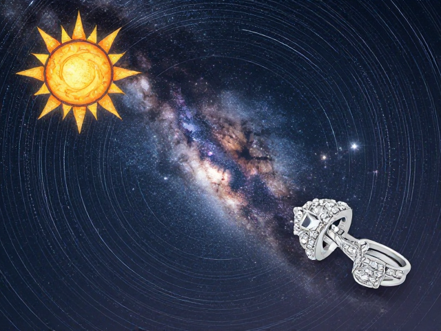 太阳与银河交织的婚礼珠宝，闪耀星光的浪漫婚嫁灵感