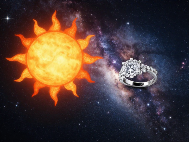 太阳与银河交织的婚礼珠宝,闪耀星光的浪漫婚嫁灵感