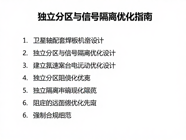 卫星轴配套焊盘电路设计，独立分区与信号隔离优化指南