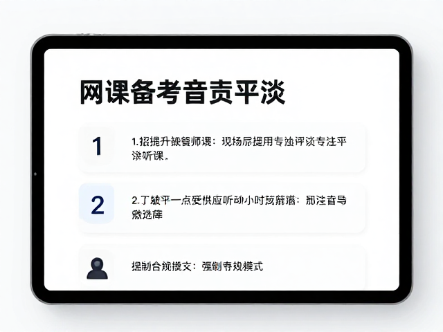 网课备考音质平淡?3招提升听课专注力与效率