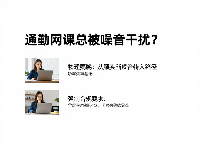 通勤网课总被噪音干扰？3招打造静音学习场景，听课效率翻倍