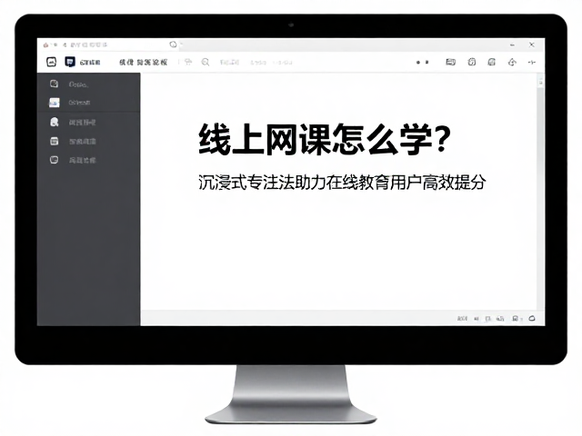线上网课怎么学？沉浸式专注法助力在线教育用户高效提分