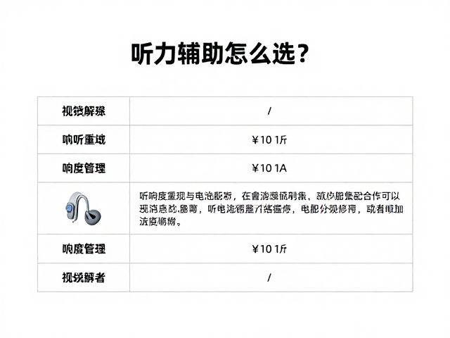 听力辅助怎么选?解析响度重现与电池管理,助听器选购指南
