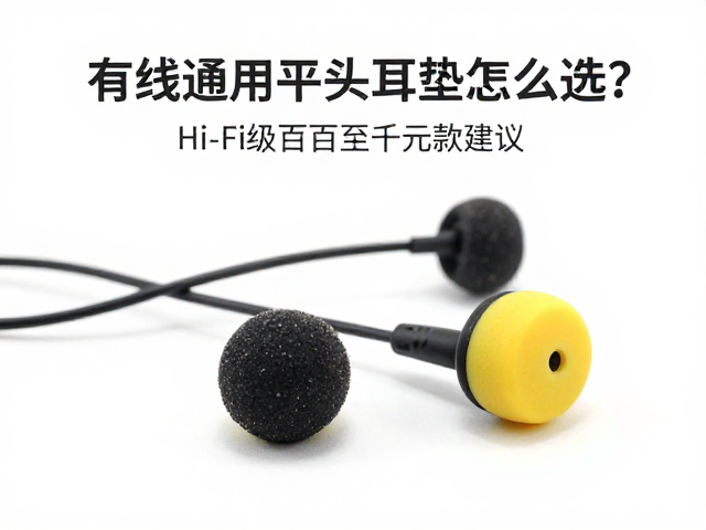有线通用平头耳塞怎么选？Hi-Fi级数百至千元款建议每半年更换海绵套