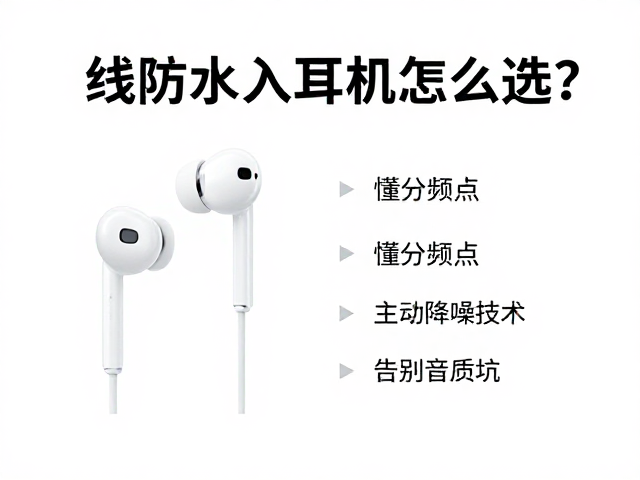 有线防水入耳耳机怎么选?懂分频点,主动降噪技术,告别音质坑