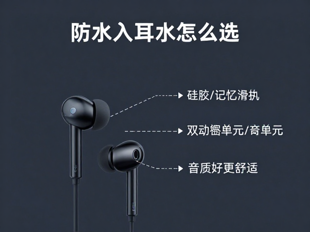 有线防水入耳耳机怎么选？硅胶/记忆海绵，双动圈单元，音质好更舒适