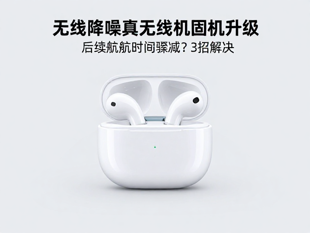 无线降噪真无线耳机固件升级后续航时间骤减?3招解决