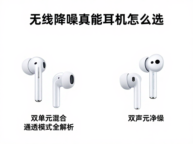 无线降噪真无线耳机怎么选？双单元混合，通透模式全解析