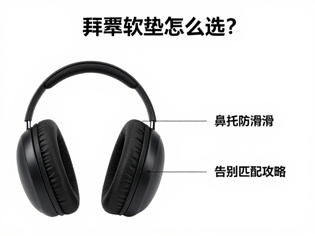 耳罩软垫怎么选？鼻托防滑，尺寸匹配攻略，告别夹头压鼻