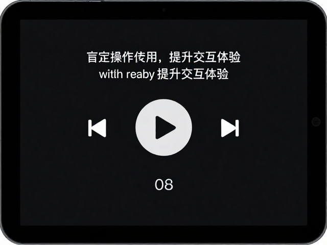 触控面板盲操作友好，轻松掌握播放暂停，提升交互体验