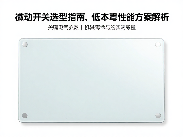 触控面板与玻璃面板微动开关选型指南,低成本高性能方案解析