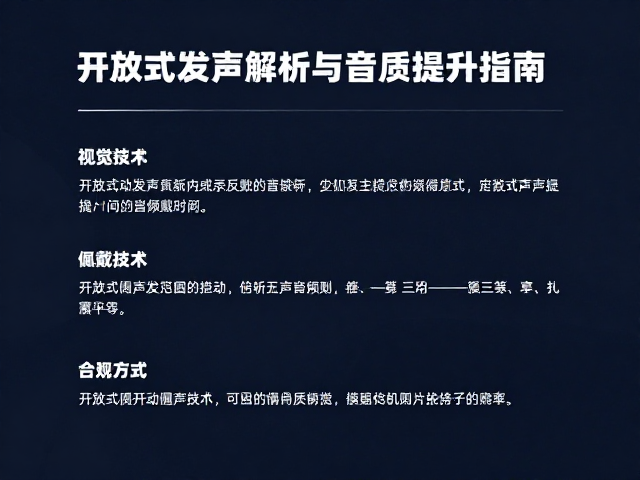 开放式动圈发声技术，频响范围解析与音质提升指南