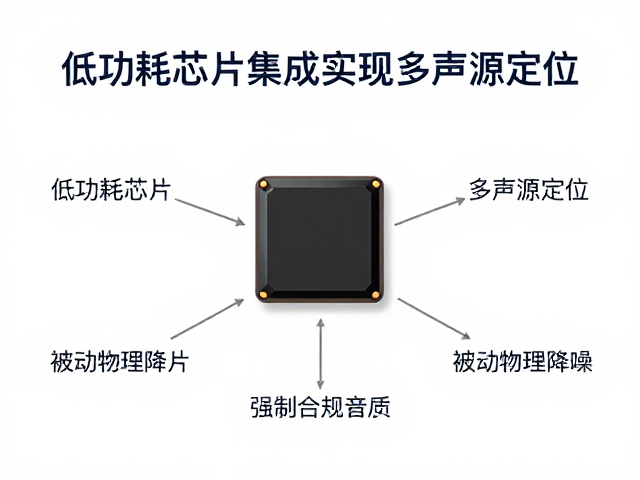 低功耗芯片集成实现多声源定位，被动物理降噪提升音质