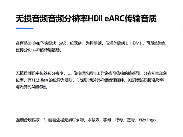 无损音频解码中位深分辨率如何影响HDMI eARC传输音质