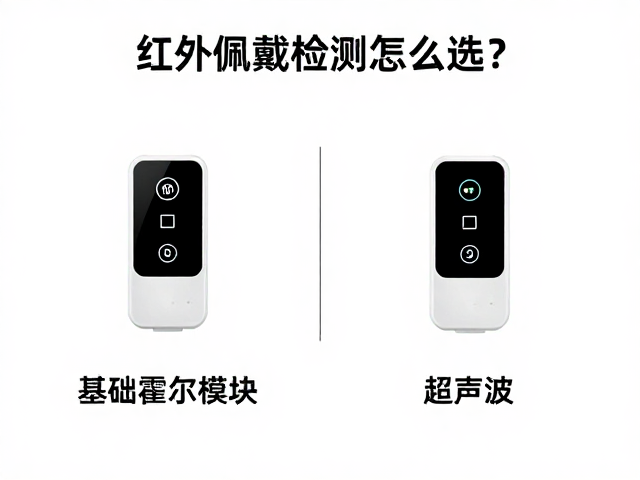 红外佩戴检测怎么选？对比基础霍尔模块低价优势与超声波检测