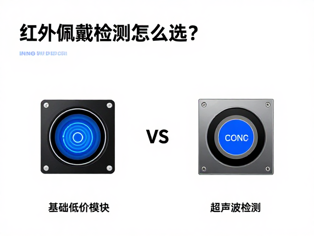 红外佩戴检测怎么选？对比基础霍尔模块低价优势与超声波检测
