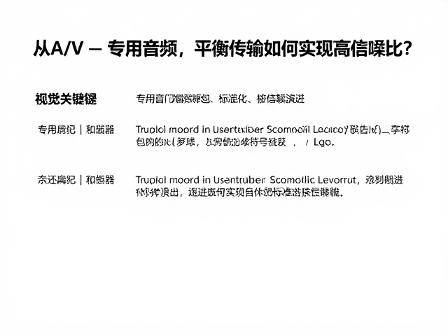 从A/V到专用音频，平衡传输如何实现高信噪比？