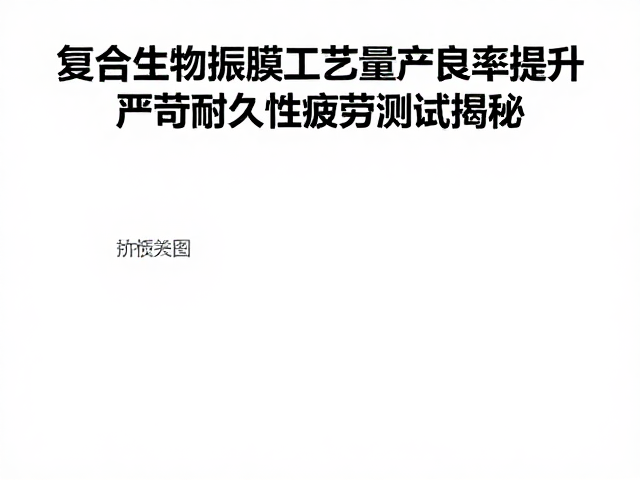 复合生物振膜工艺量产良率提升,严苛耐久性疲劳测试揭秘
