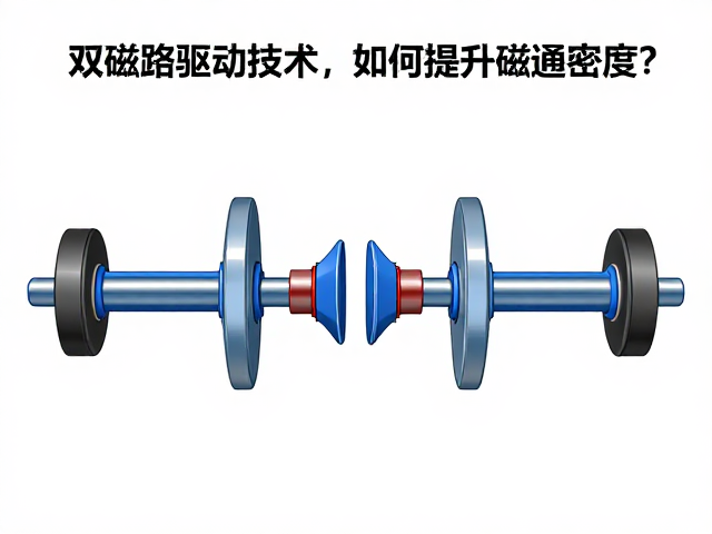 双磁路驱动技术，非对称式磁路如何提升磁通密度？