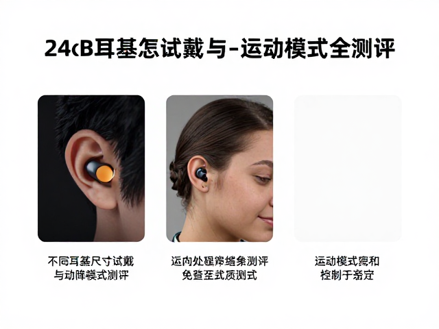 24dB主动降噪怎么选？不同耳塞尺寸试戴与运动模式全测评