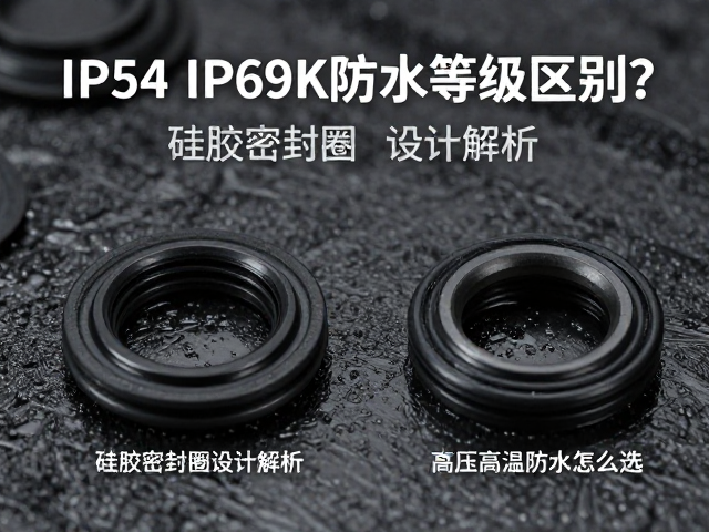 IP54/IP69K防水等级区别？硅胶密封圈设计解析，高压高温防水怎么选