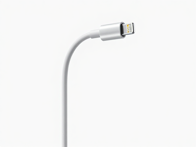 3.5mm转Lightning直角弯头转接线，单端插头防缠绕设计