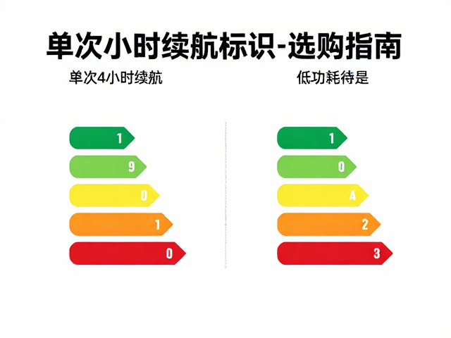 单次4小时续航,低功耗待机,能效等级标识选购指南