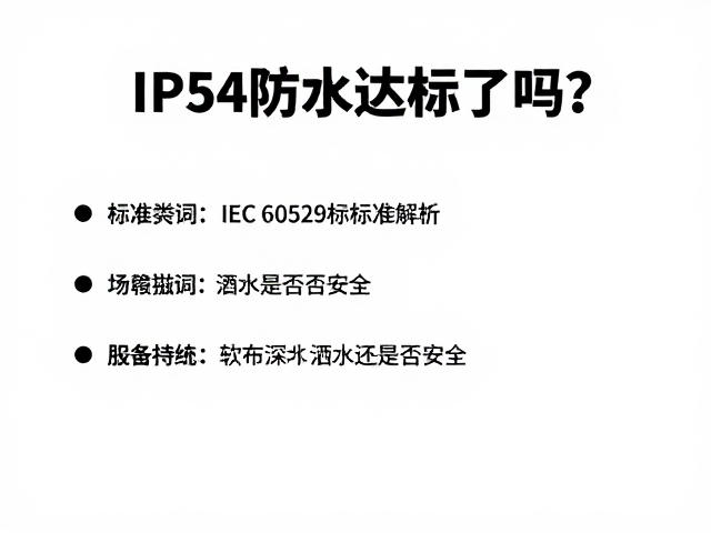 IP54防水达标了吗?IEC 60529标准解析,软布擦拭汗水是否安全