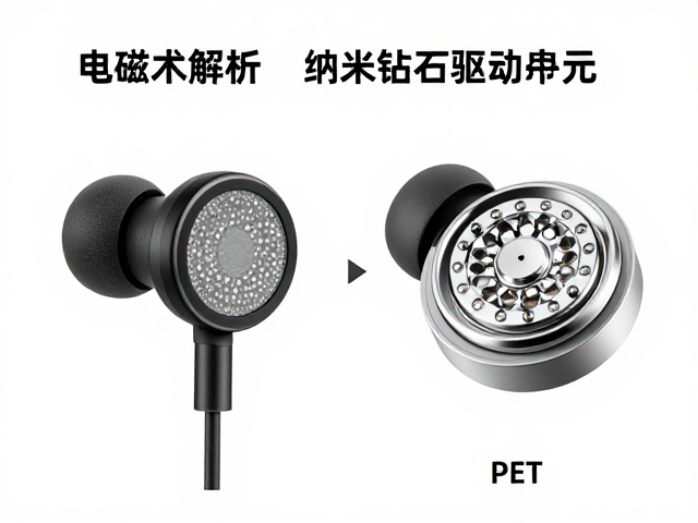 电磁动圈耳机技术解析，PET、生物振膜与纳米钻石驱动单元对比
