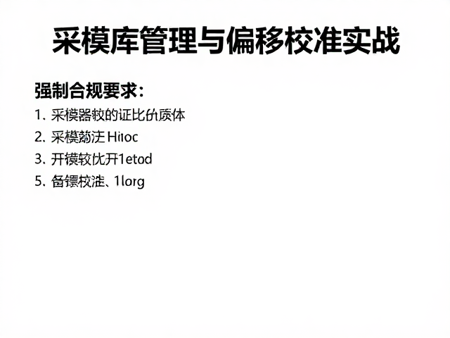 采样器硬件选型指南,采样库管理与偏移校准实战