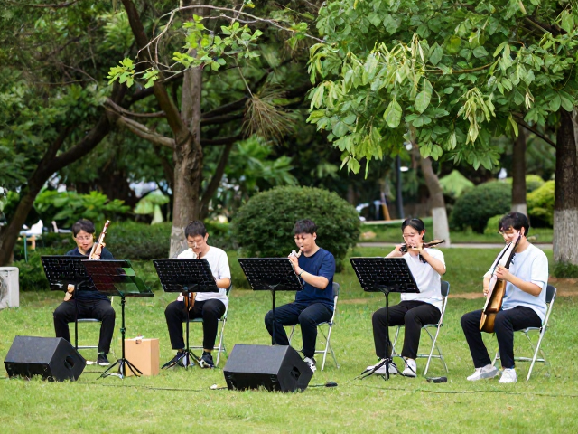 公园器乐合奏新宠,太阳能供电,快速拆装,户外演出更轻松