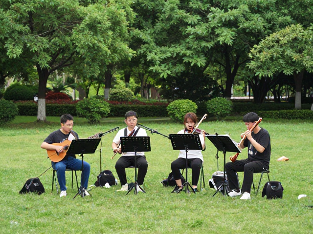 公园器乐合奏必备,户外三脚架如何提升即兴演奏音质与稳定性