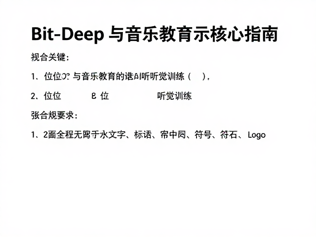 职业乐队乐手必读,Bit Depth与音乐教育演示核心指南