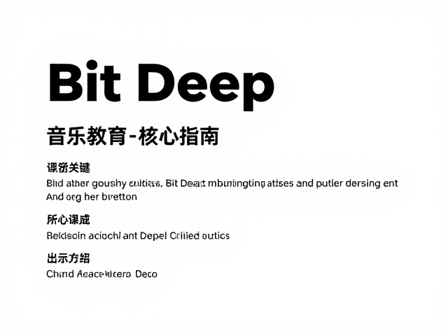 职业乐队乐手必读,Bit Depth与音乐教育演示核心指南