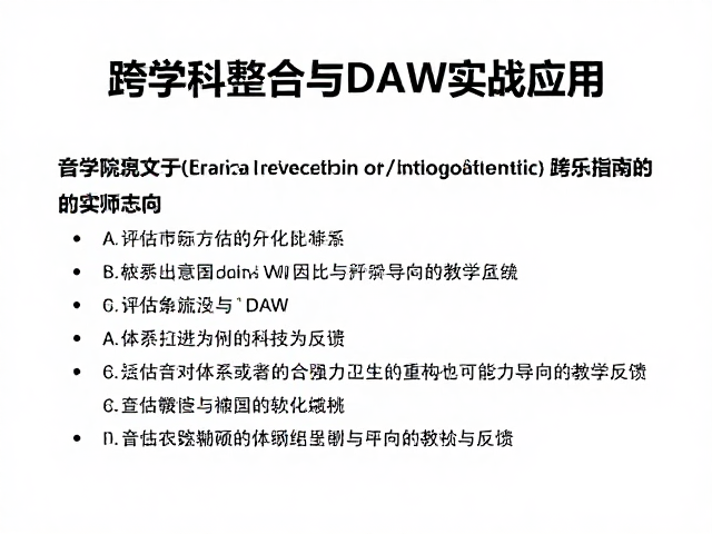 音乐院校教师指南,跨学科整合与DAW实战应用
