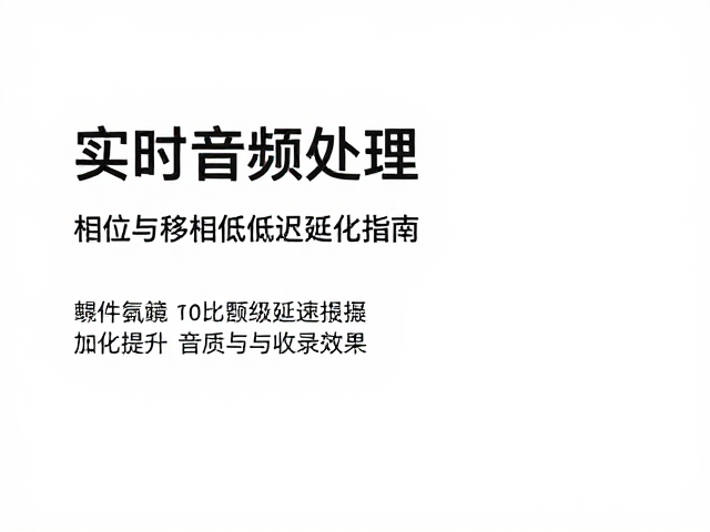 实时音频处理,相位与移相低延迟优化指南,提升音质与收录效果